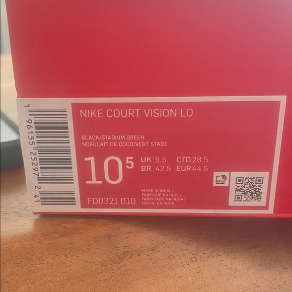 Nike Court Vision Black and White Sneakers - Picture 8 of 10